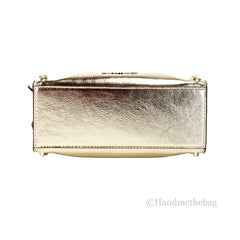 Michael Kors Mina Belted Gold Vegan Leather Chain Crossbody Bag